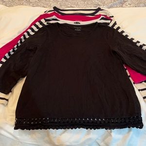 Women’s long sleeve and 3/4 sleeve tees